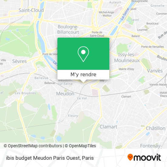 ibis budget Meudon Paris Ouest plan