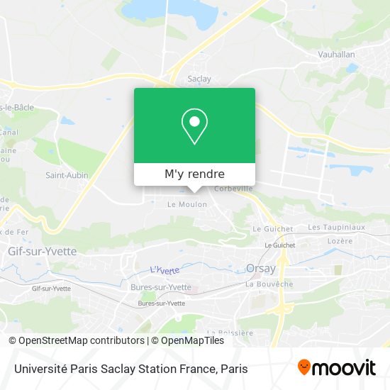 Université Paris Saclay Station France plan