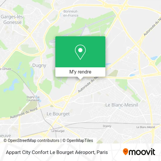 Appart City Confort Le Bourget Aéroport plan