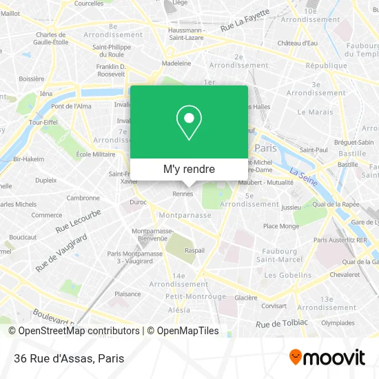 36 Rue d'Assas plan