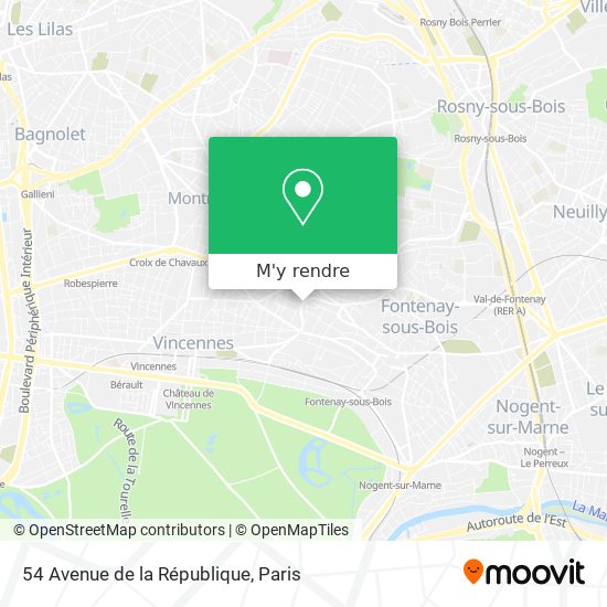 54 Avenue de la République plan