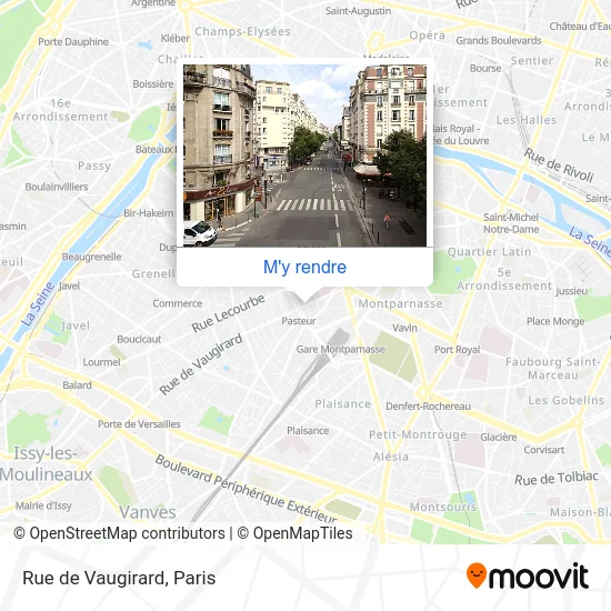 Rue de Vaugirard plan