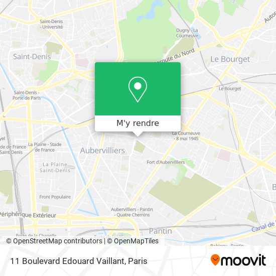11 Boulevard Edouard Vaillant plan
