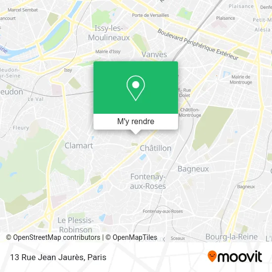13 Rue Jean Jaurès plan