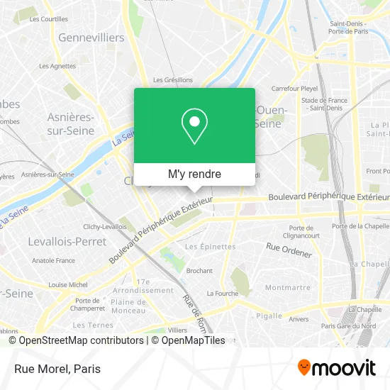 Rue Morel plan