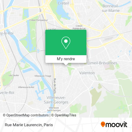 Rue Marie Laurencin plan