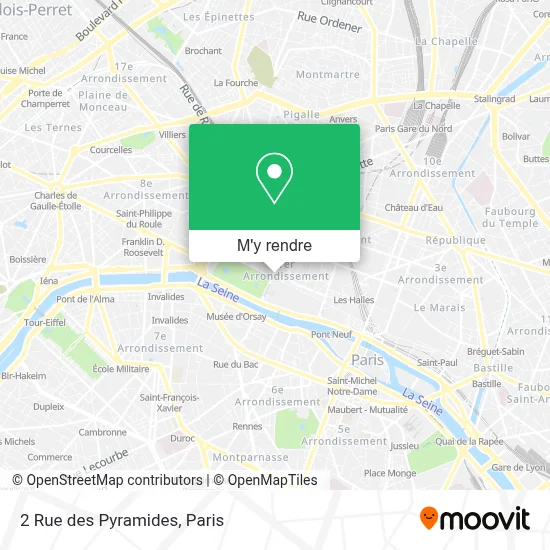 2 Rue des Pyramides plan