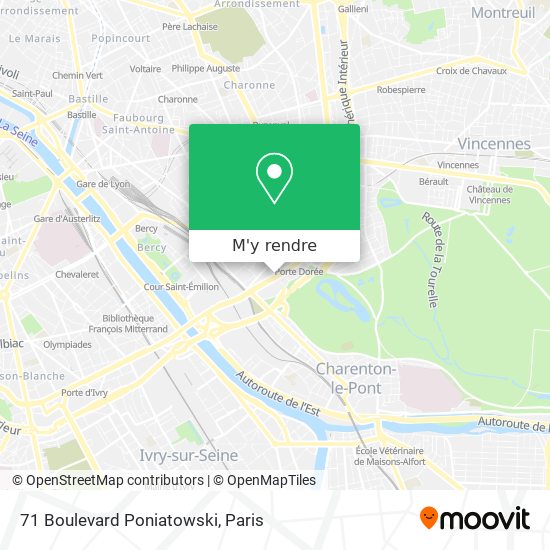 71 Boulevard Poniatowski plan