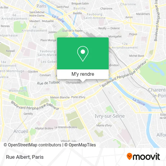 Rue Albert plan