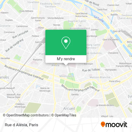 Rue d Alésia plan