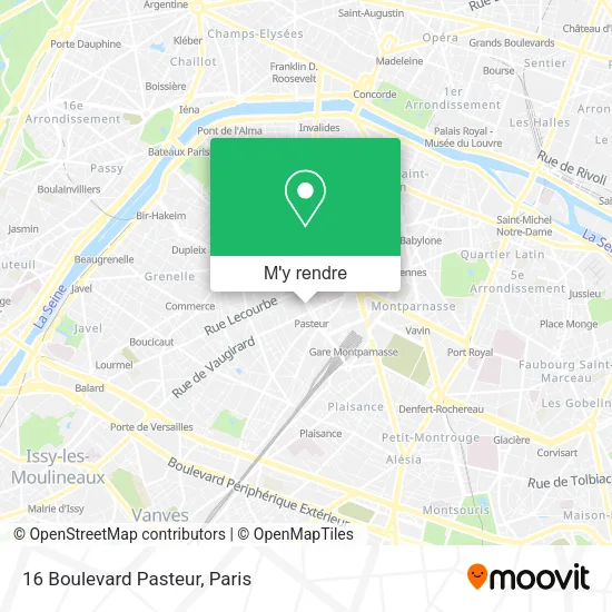 16 Boulevard Pasteur plan