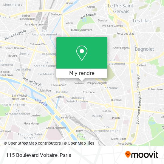 115 Boulevard Voltaire plan