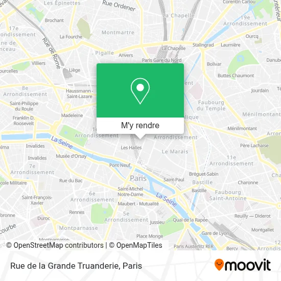 Rue de la Grande Truanderie plan
