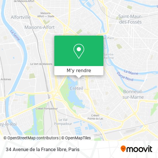 34 Avenue de la France libre plan