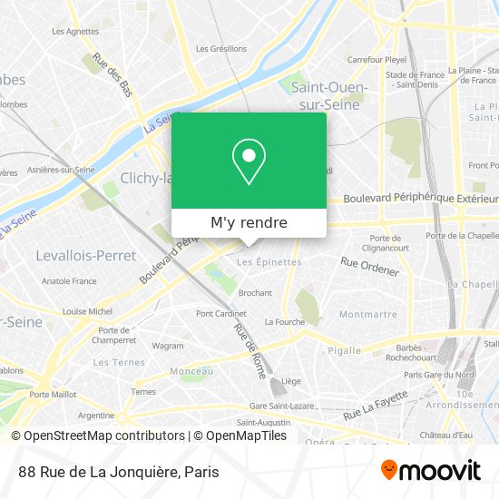88 Rue de La Jonquière plan