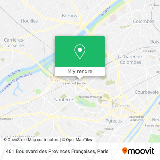 461 Boulevard des Provinces Françaises plan