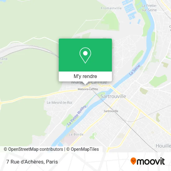7 Rue d'Achères plan