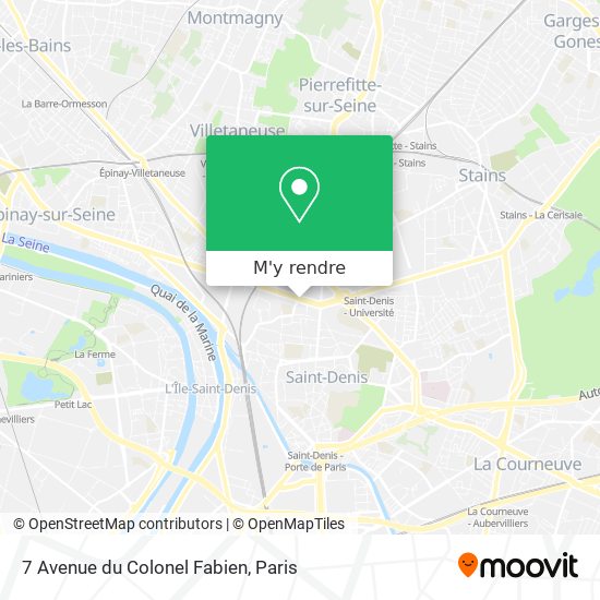 7 Avenue du Colonel Fabien plan