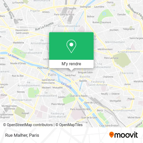 Rue Malher plan