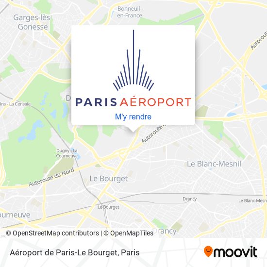 Aéroport de Paris-Le Bourget plan