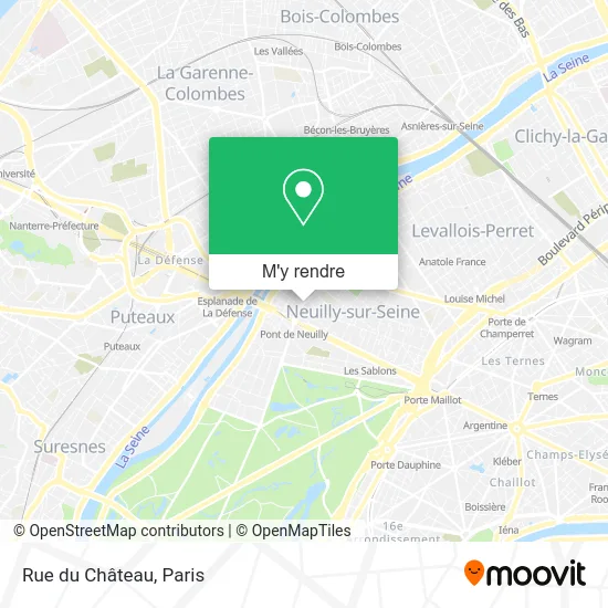 Rue du Château plan