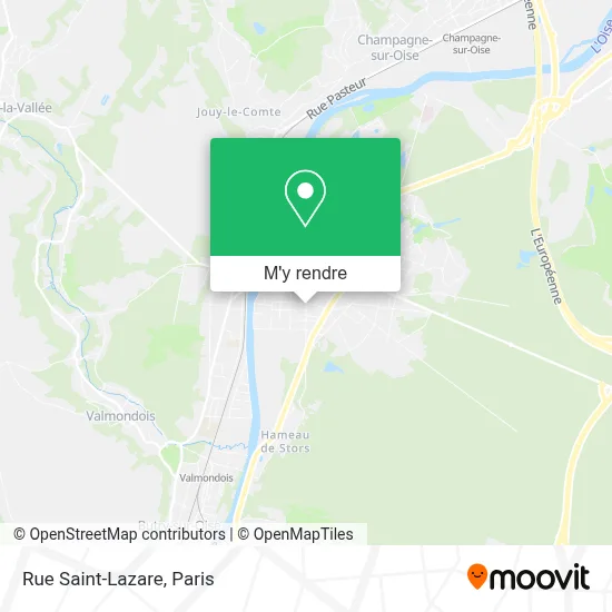 Rue Saint-Lazare plan