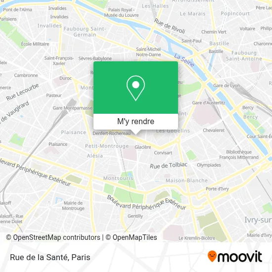 Rue de la Santé plan