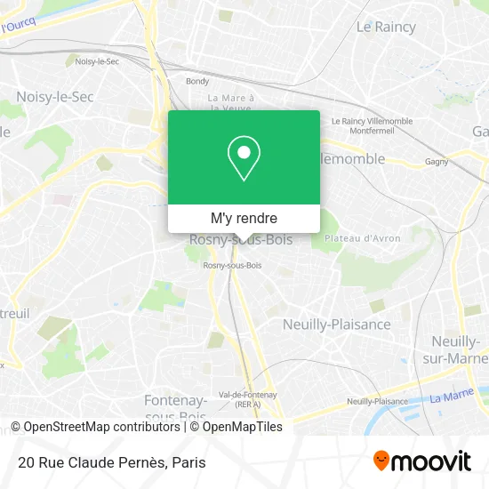 20 Rue Claude Pernès plan