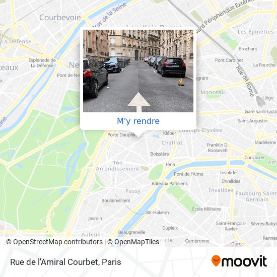 Rue de l'Amiral Courbet plan