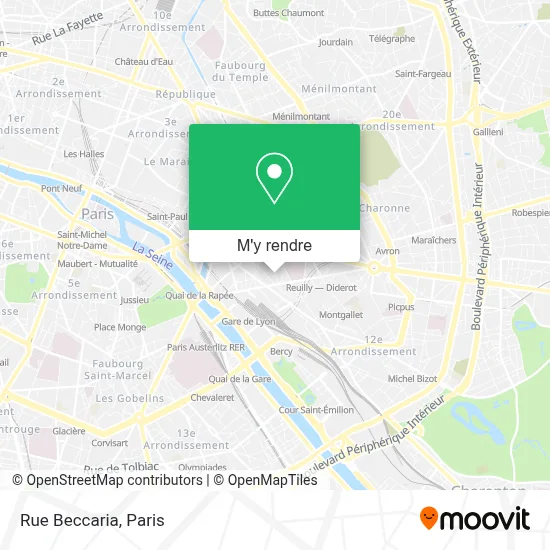 Rue Beccaria plan