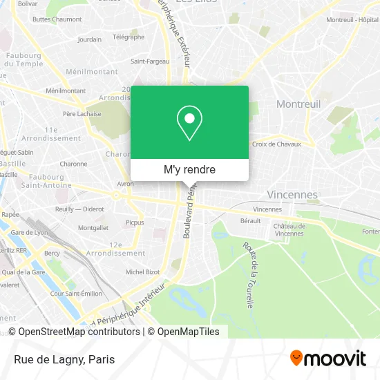 Rue de Lagny plan