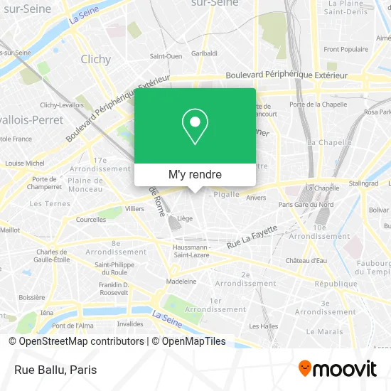 Rue Ballu plan