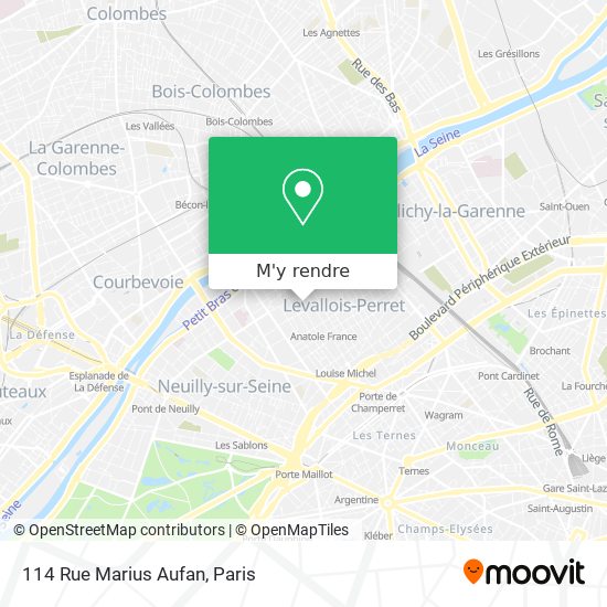 114 Rue Marius Aufan plan