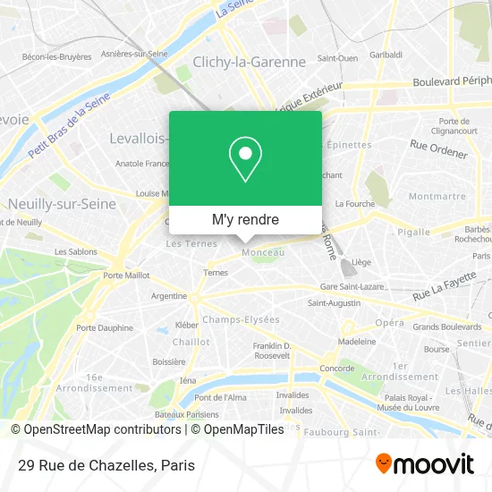 29 Rue de Chazelles plan