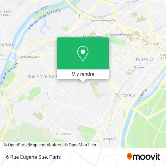 6 Rue Eugène Sue plan