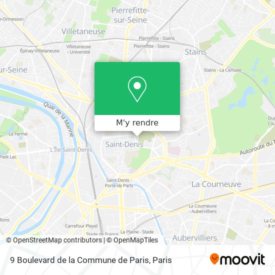 9 Boulevard de la Commune de Paris plan