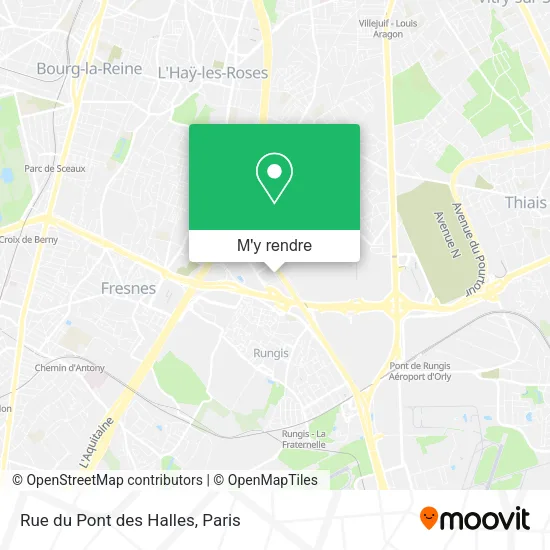 Rue du Pont des Halles plan