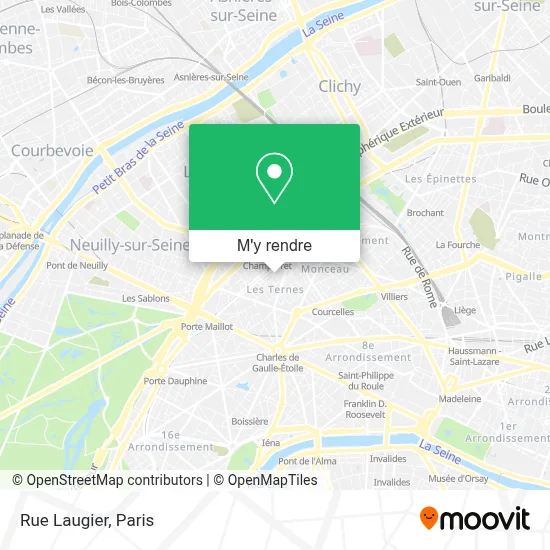 Rue Laugier plan