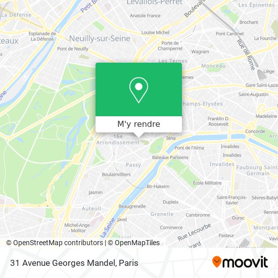 31 Avenue Georges Mandel plan