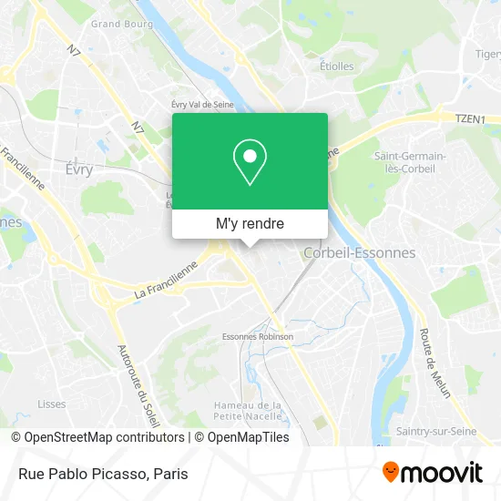 Rue Pablo Picasso plan