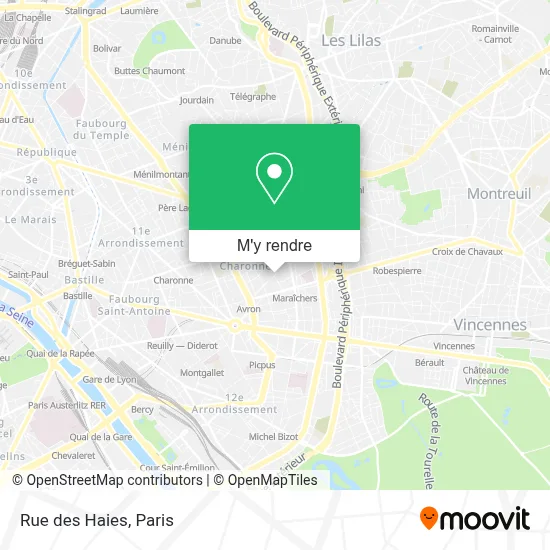 Rue des Haies plan