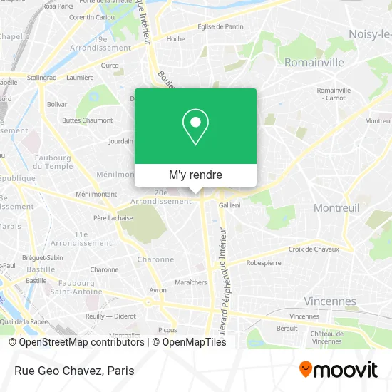 Rue Geo Chavez plan