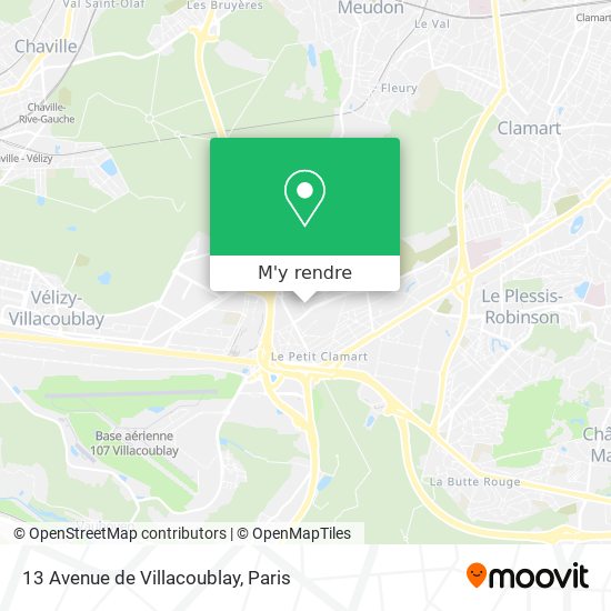 13 Avenue de Villacoublay plan