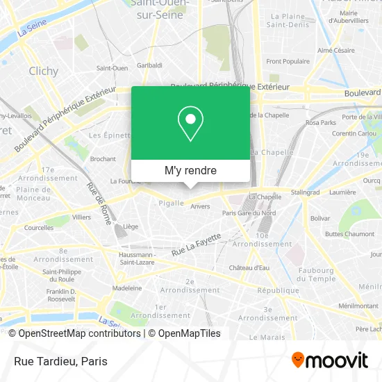 Rue Tardieu plan