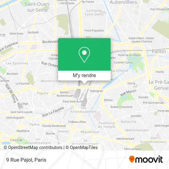 9 Rue Pajol plan