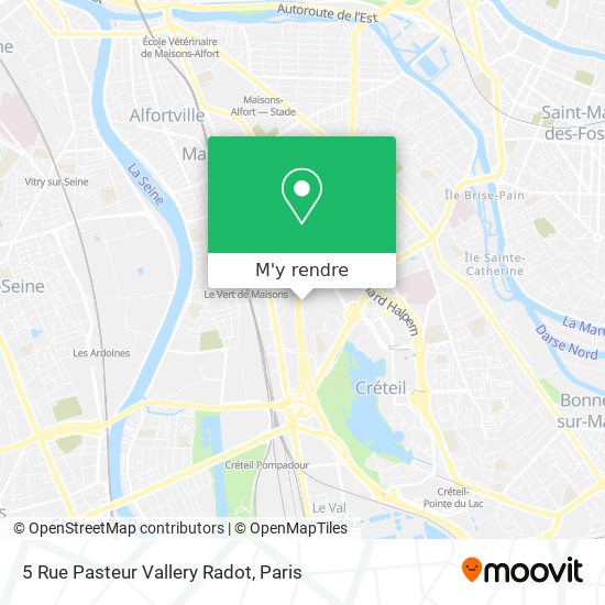 5 Rue Pasteur Vallery Radot plan