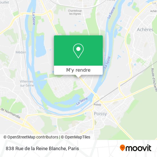 838 Rue de la Reine Blanche plan