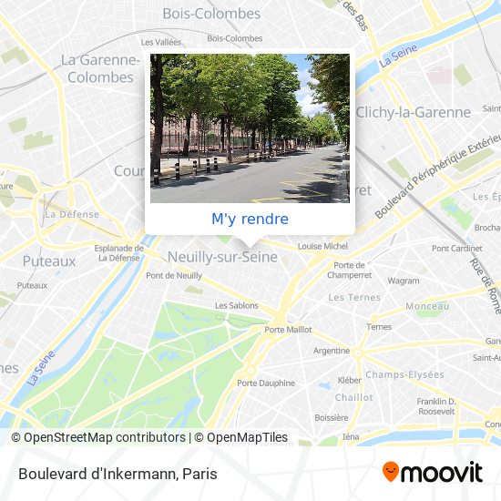 Boulevard d'Inkermann plan