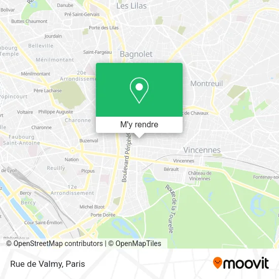 Rue de Valmy plan