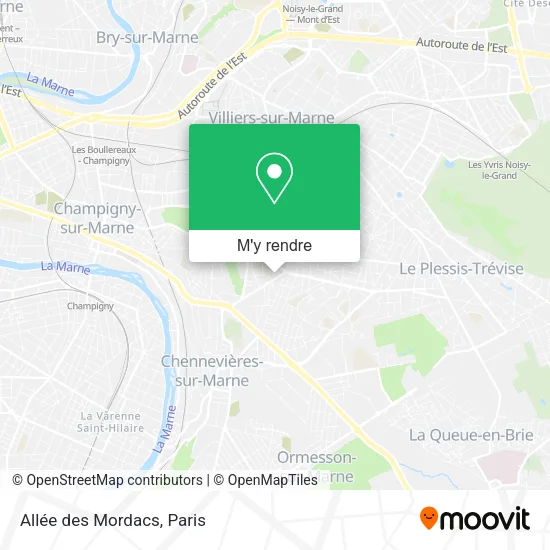 Allée des Mordacs plan